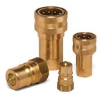 Brass Male Hydraulic Quick Connect Coupling, BSP 1/8 Male