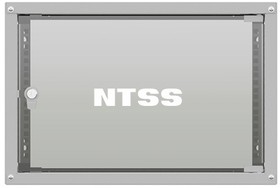 Фото 1/5 Шкаф коммутационный NTSS Lime (NTSS-WL6U5560GS) настенный 6U 550x600мм пер.дв.стекл несъемн.бок.пан. 30кг серый 520мм 12кг 110град. 370мм IP