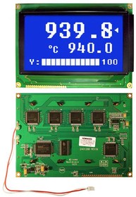 NHD-240128WG-BTMI-VZ#, LCD Graphic Display Modules & Accessories STN-Blue (-) 144.0 x 104.0