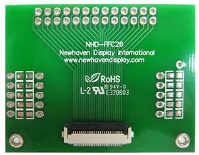 NHD-FFC26, Display Development Tools 26 pin FFC-thru hole adptr