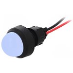 LB-D20-220DC, Индикат.лампа: LED, выпуклый, 220ВDC, Отв: d13мм, IP40, пластик