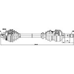 218009, Полуось_VW SHARAN 95-10, FORD GALAXY 95-06, SEAT ALHAMBRA 96-10,