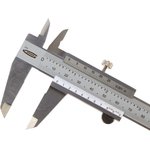 31670, Штангенциркуль, 150 мм, 0,02 мм, нержавеющая сталь, с глубиномером