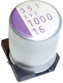 Фото 1/5 20SVPK220M, Polymer Aluminium Electrolytic Capacitor, 220 мкФ, 20 В, Радиальная банка - SMD, 0.025 Ом