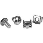 CABSCRWM620, Rack Screws and Cage Nuts for use with Server Racks and Cabinets M6 x 12mm, 20 Pack