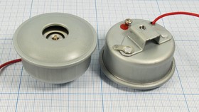 Зуммер магнитоэлектрический с генератором, размер 46x23, напряжение 12В, частота 0.4кГц, контакты 1L120+1C, марка KPMB-4912