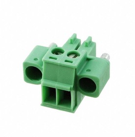 Фото 1/2 1847055, 160V 8A 2 0.14~1.5 1 14~30 3.5mm 1x2P Green Plug P=3.5mm Pluggable System TermInal Block
