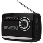SVEN SRP-535 Радиоприёмник чёрный (3 Вт, FM/AM/SW, USB, SD/microSD, 900 мАч ...