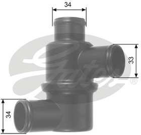 Фото 1/3 Термостат GATES TH14580 /741210254/ ВАЗ-2101-07