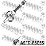 ASFD-ESCSS, Вал карданный рулевой нижний