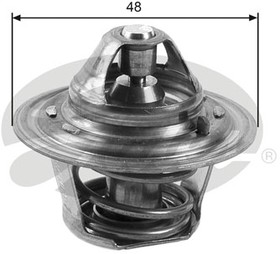 Фото 1/4 TH27188G1, Термостат FORD ESCORT V 91-92, ESCORT VI 92-95, ESCORT VII 95-98, GALAXY 95-06, TAUNUS 17M 64-74, CHEVROLET AVEO 05-, KALOS 05-,