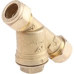 CA-RS/595015, 15 mm Compression Brass Y Strainer
