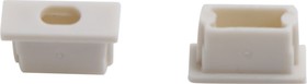 Заглушки для врезного профиля светодиодной ленты (2 заглушки в пакете) BT481