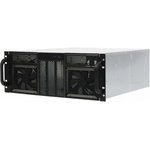 Procase RE411-D5H10-FE-65 Корпус 4U server case,5x5.25+ 10HDD,черный,без блока питания,глубина 650мм,MB EATX 12"x13",панель вентиляторов 3х1