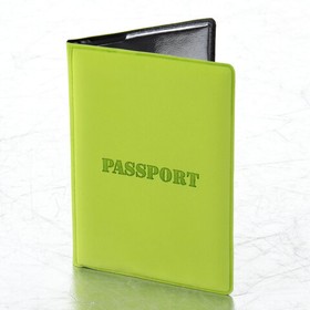Фото 1/10 Обложка для паспорта, мягкий полиуретан, "PASSPORT", салатовая, STAFF, 237607