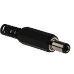 DC Plug Rated At 1.0A, 12.0 V, Cable Mount, length 44.0mm, Nickel