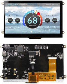 NHD-7.0-HDMI-N-RSXN-CTU, 7” Sunlight TFT with HDMI interface - USB-interface CTP - 800 x 480 Pixels - 5 - HDMI Interface - Controller:TFP4 .