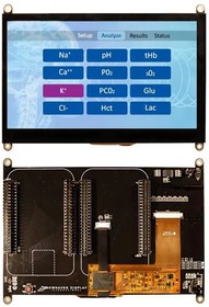 NHD-7.0CTP-CAPE-N, Display Modules Sunlight Readble 7in Touch BeagleBone