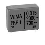 FKP film capacitor, 4.7 nF, ±10 %, 1.25 kV (DC), PP, 15 mm, FKP1R014704D00KSSD