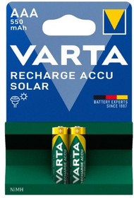 Аккумулятор VARTA POWER ААА R2U для сад. фонарей 550 мАч (блистер 2шт)