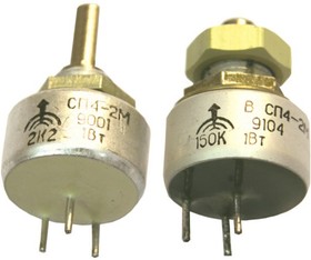 СП4-2Ма 1 А 3-20 47К, Резистор переменный подстроечный непроволочный 47кОм 1Вт, год 2023
