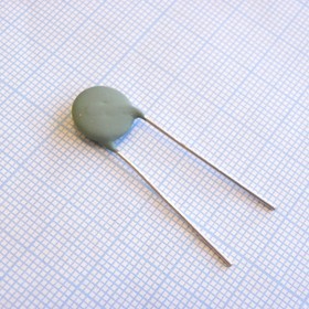 JNR10S500L87YU4, (NTC 50 Ом, 2А, 10мм), NTC-терморезистор 50Ом 2.1Вт 2А 10мм, формованные выводы 24мм, шаг 7.5мм