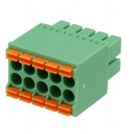 1790137, Pluggable Terminal Blocks 5 Pos 3.5mm Dbl Row Plug 24-16AWG Spring