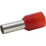 Наконечник штыревой втулочный изолированный KTE 10-12 10mm2/L=12mm/Красный (упак=500 шт.)