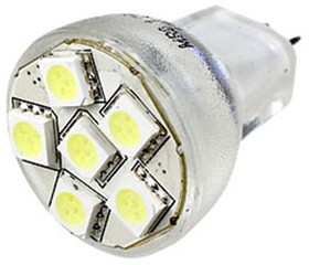 Фото 1/2 ECOSPOT MR8-6BN-12V WHITE, лампа на светодиодах 6шт smd 5050