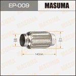 EP-009, Гофра глушителя 48 x 140 Masuma