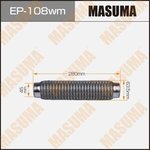 EP-108wm, Гофра глушителя MASUMA, 3-х слойная, wiremesh, interlock, 45х280