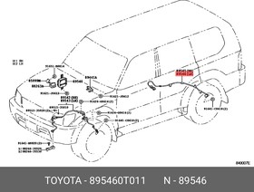 895460t011, Датчик абс левый задний