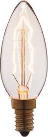 Лампа накаливания Edison Bulb E14 40Вт 2700K 3540-G