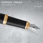 Набор ручек Parker Urban Core FK200 (CW2093381) Muted Black GT сталь нержавеющая ...