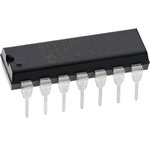 MCP3004-I/P, Analog to Digital Converters - ADC 10-bit SPI 4 Chl IND TEMP, PDIP14