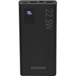 Мобильный аккумулятор Digma DGPF10A 10000mAh QC3.0/PD3.0 22.5W 3A 2xUSB-A/USB-C ...