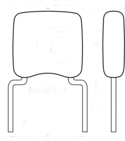 C317C104M5U5TA7301, Multilayer Ceramic Capacitors MLCC - Leaded 50V 0.1uF Z5U 20% LS=5.08mm