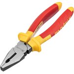 16905, Плоскогубцы комбинированные, Insulated, 200мм, двухкомпонентные рукоятки