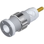 2 mm socket, solder connection, mounting Ø 8 mm, CAT III, white, 975459707