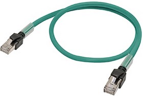 Фото 1/3 XS6W-6LSZH8SS150CM-G, Cat6a Male RJ45 to Male RJ45 Ethernet Cable, Green LSZH Sheath, 1.5m, Low Smoke Zero Halogen (LSZH)