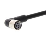 XS3F-M8PUR3A5M, Соединительный кабель, M8, PIN 3, угловой, Дл.кабеля 5м, вилка, 1А