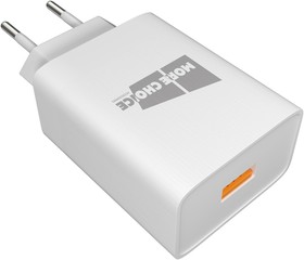 Фото 1/3 Зарядное устройство СЗУ 1USB 3.0A QC3.0 для Lightning 8-pin быстрая зарядка More choice NC52QCi (White)