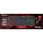 DEFENDER RAID чёрная игровая клавиатура (USB, slim, радужная подсветка, 104 кл. ...