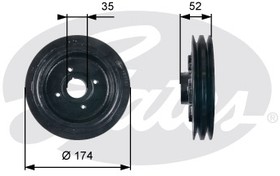 TVD1124, Шкив коленвала 7845-10124