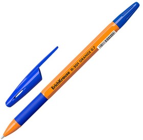 Фото 1/10 39531, Ручка шариковая неавтомат. Erich Krause R-301 Orange 0,7,син,масл,манж
