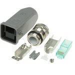 09451151520, Harting Han 3A RJ45 Series Male RJ45 Connector, Cable Mount, Cat6a ...