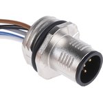 1520055, Straight Male 5 way M12 to Sensor Actuator Cable, 500mm