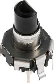 Фото 1/2 EC12D1524403, 15 Pulse Incremental Mechanical Rotary Encoder with a 5.975 mm Flat Shaft (Not Indexed), Through Hole