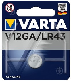 Батарейки алкалиновые VARTA V12 GA - (блистер 1шт)