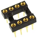 808-AG10D, 2.54mm Pitch Vertical 8 Way, Through Hole Turned Pin Open Frame IC ...